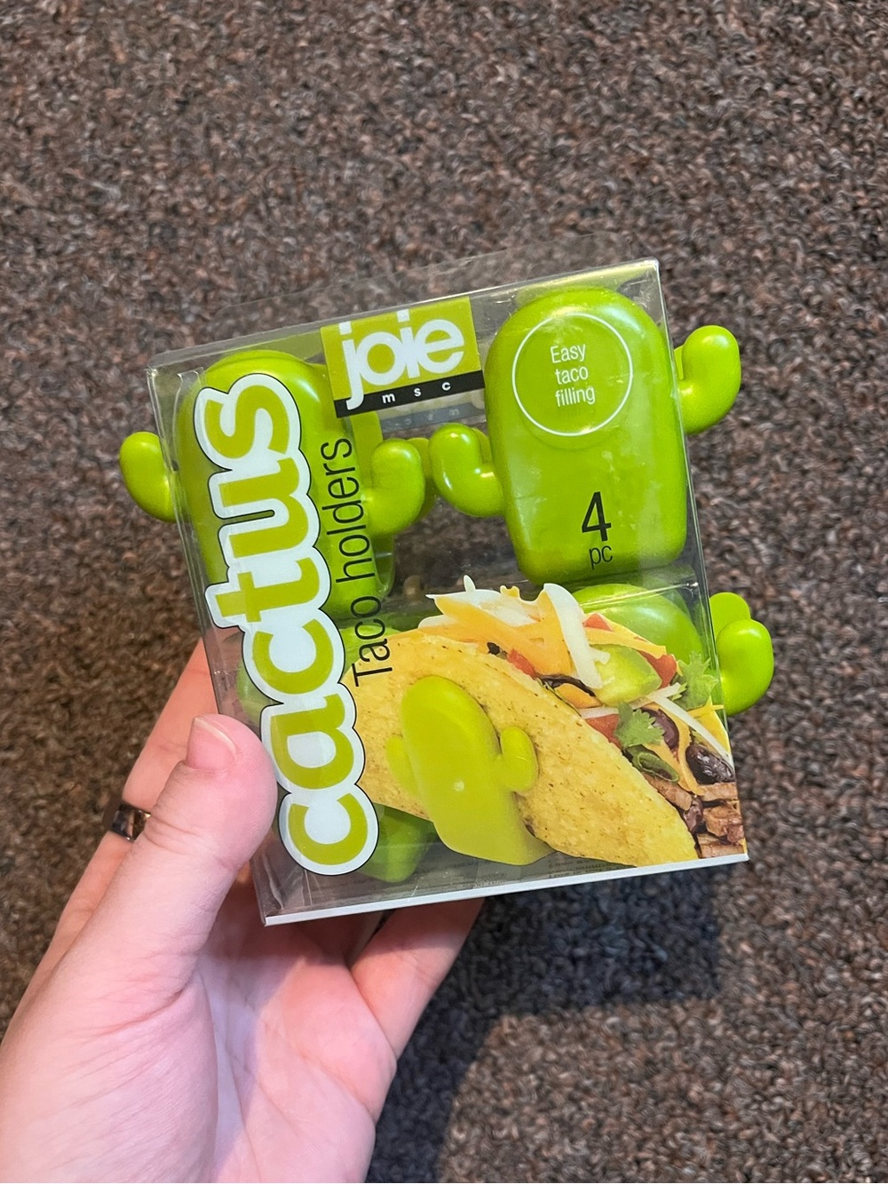 Joie Cactus Taco Holders - Bright Lime Four Piece
